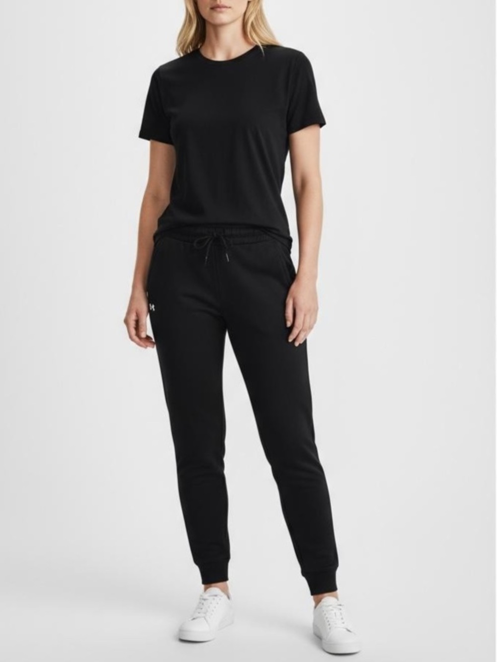 Under Armour HeatGear Black Women's Jogger Pants with Drawcord